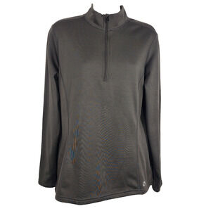 Guide Series Womens Pullover 1/4 Zip Sweatshirt Outdoor Athletic Charcoal Gray L